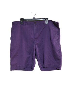 SAVANE PURPLE CHINO FLAT FRONT SHORTS MENS SIZE 40